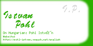 istvan pohl business card